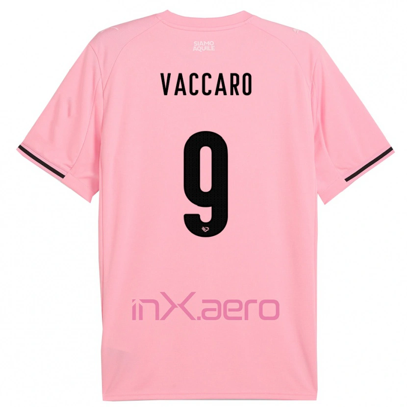 Danxen Dámské Christian Vaccaro #9 Růžová Černá Domů Hráčské Dresy 2025/26 Dres