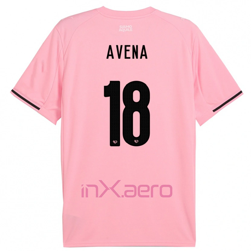 Danxen Dámské Pietro Avena #18 Růžová Černá Domů Hráčské Dresy 2025/26 Dres