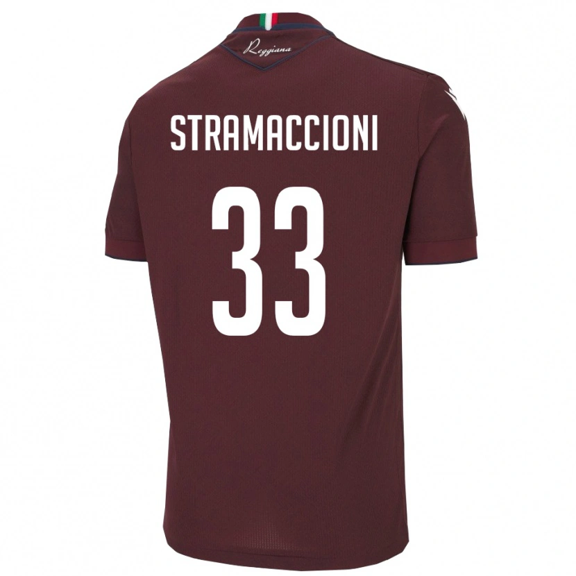 Danxen Dámské Diego Stramaccioni #33 Vínová Bílá Domů Hráčské Dresy 2025/26 Dres