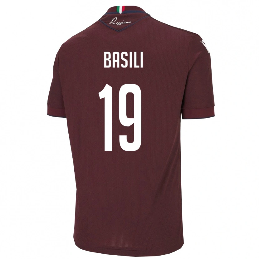 Danxen Dámské Damiano Basili #19 Vínová Bílá Domů Hráčské Dresy 2025/26 Dres