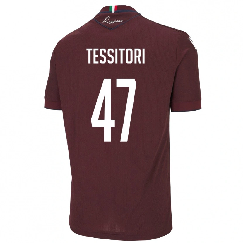 Danxen Dámské Matteo Tessitori #47 Vínová Bílá Domů Hráčské Dresy 2025/26 Dres