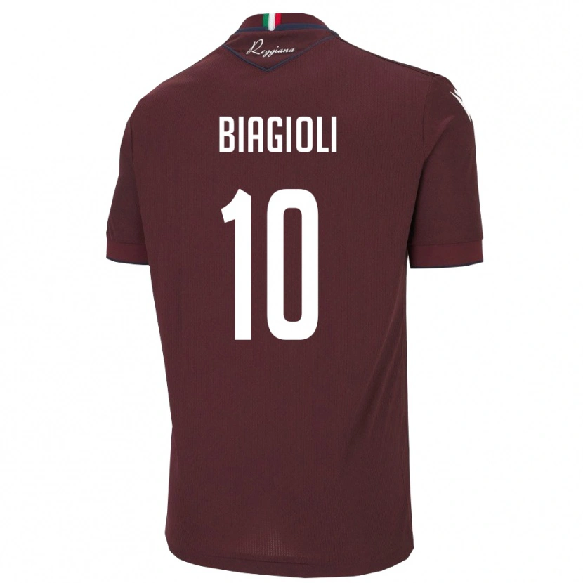 Danxen Dámské Martino Biagioli #10 Vínová Bílá Domů Hráčské Dresy 2025/26 Dres