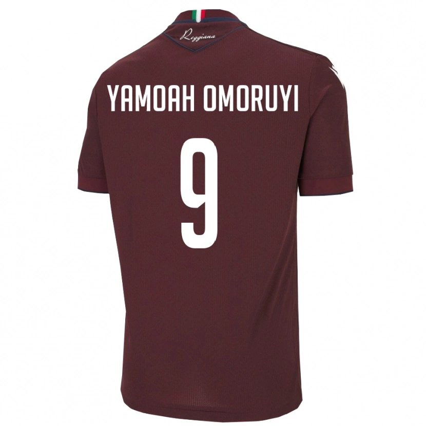 Danxen Dámské Jeremiah Yamoah Omoruyi #9 Vínová Bílá Domů Hráčské Dresy 2025/26 Dres