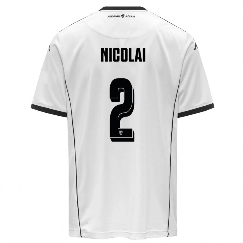 Danxen Dámské Gabriele Nicolai #2 Bíločerná Domů Hráčské Dresy 2025/26 Dres