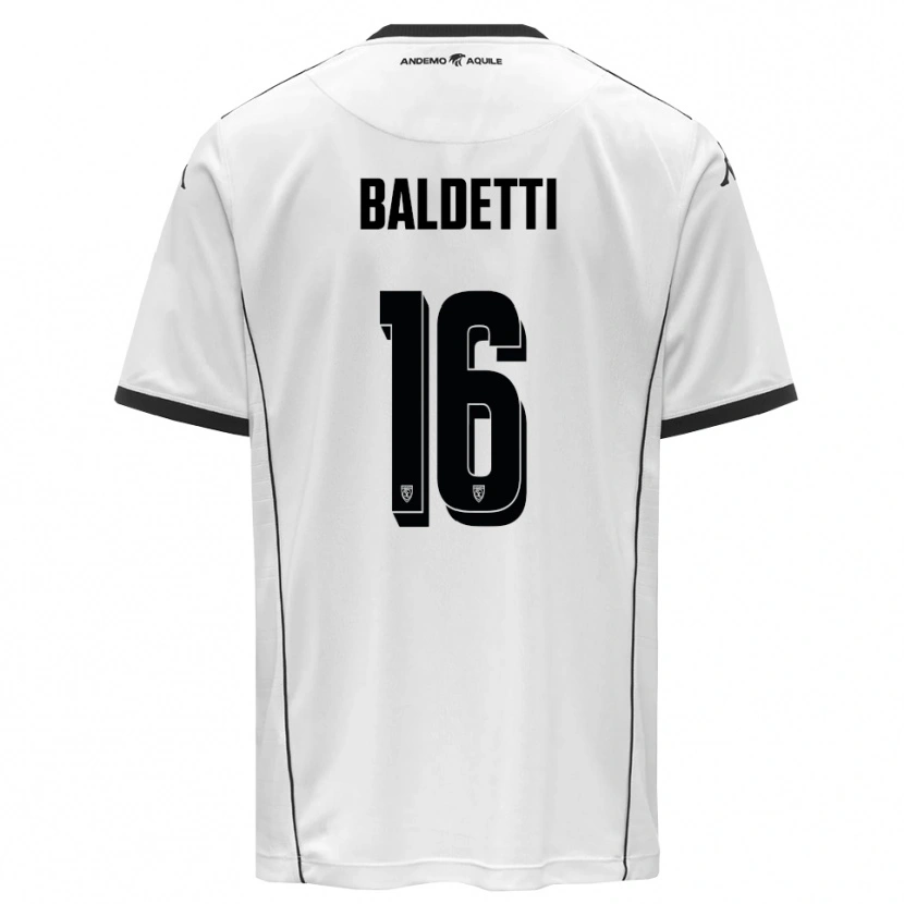 Danxen Dámské Andrea Baldetti #16 Bíločerná Domů Hráčské Dresy 2025/26 Dres