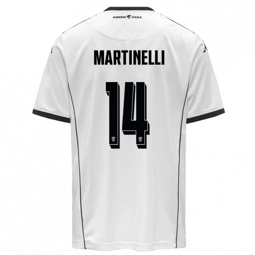 Danxen Dámské Nicola Martinelli #14 Bíločerná Domů Hráčské Dresy 2025/26 Dres