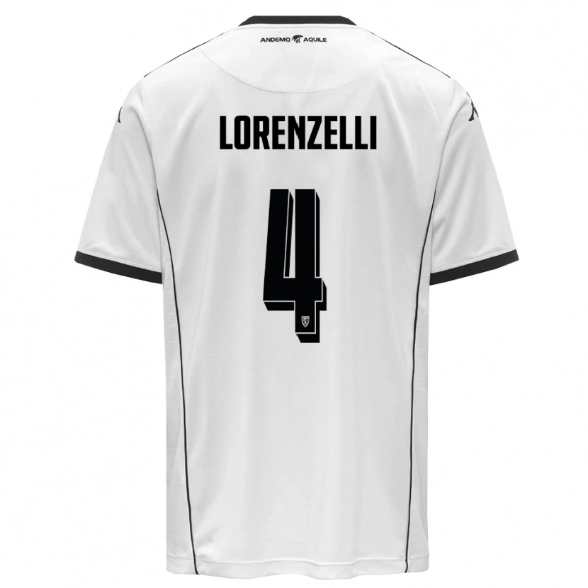 Danxen Dámské Emanuele Lorenzelli #4 Bíločerná Domů Hráčské Dresy 2025/26 Dres