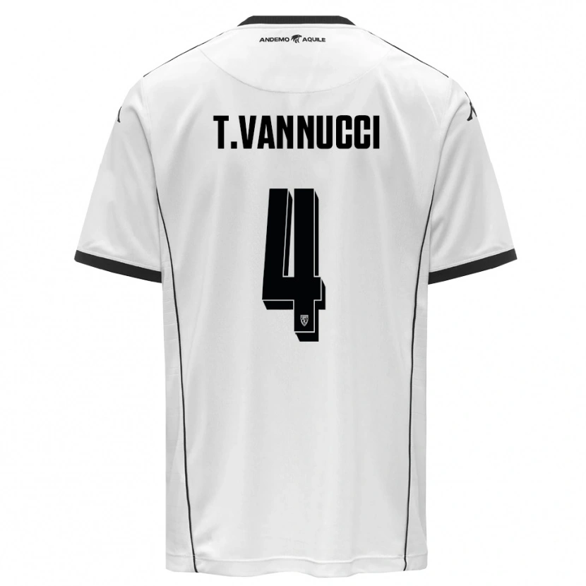 Danxen Dámské Tommaso Vannucci #4 Bíločerná Domů Hráčské Dresy 2025/26 Dres