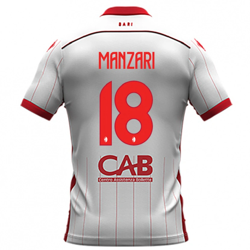 Danxen Dámské Giacomo Manzari #18 Bíločervená Domů Hráčské Dresy 2025/26 Dres