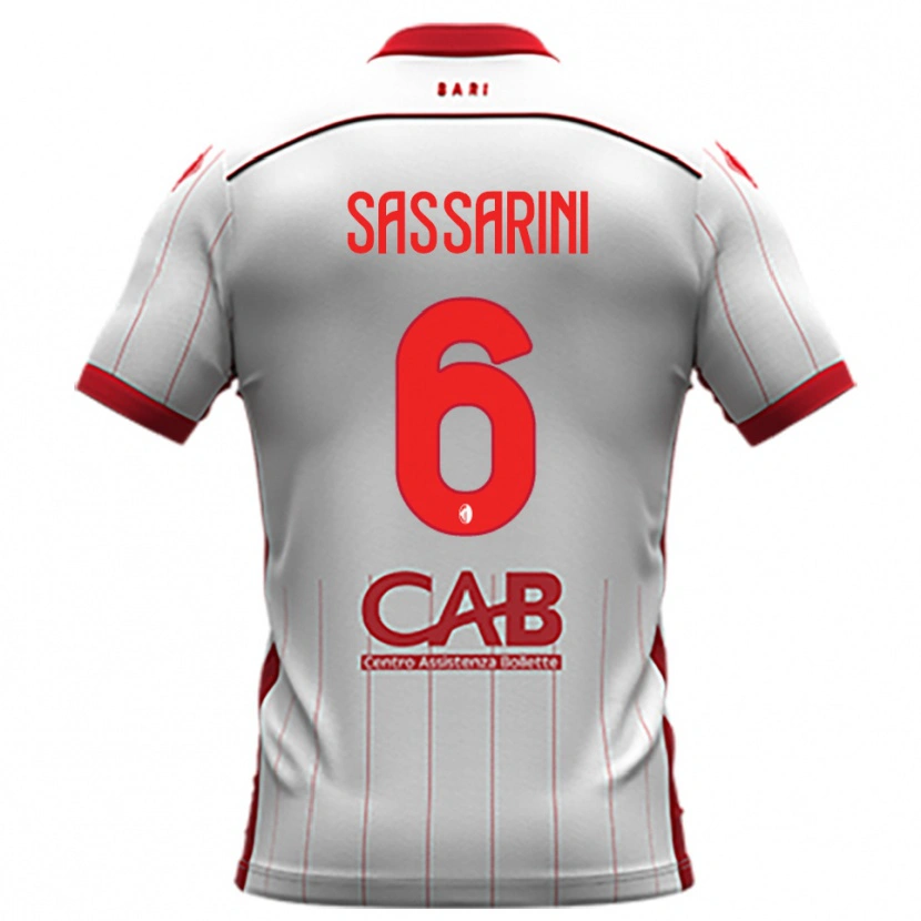 Danxen Dámské Luca Sassarini #6 Bíločervená Domů Hráčské Dresy 2025/26 Dres