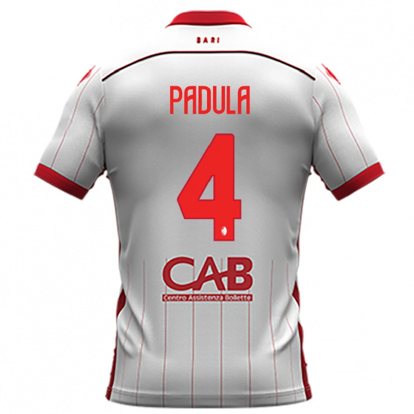 Danxen Dámské Giuseppe Padula #4 Bíločervená Domů Hráčské Dresy 2025/26 Dres
