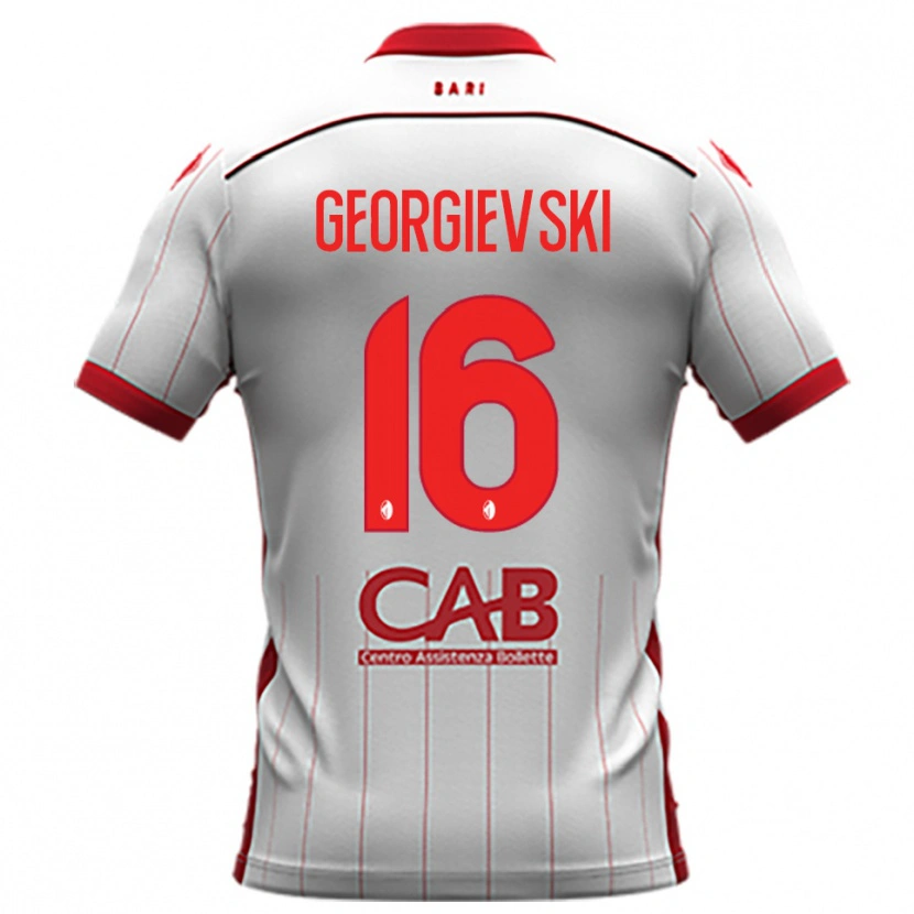 Danxen Dámské Toma Georgievski #16 Bíločervená Domů Hráčské Dresy 2025/26 Dres