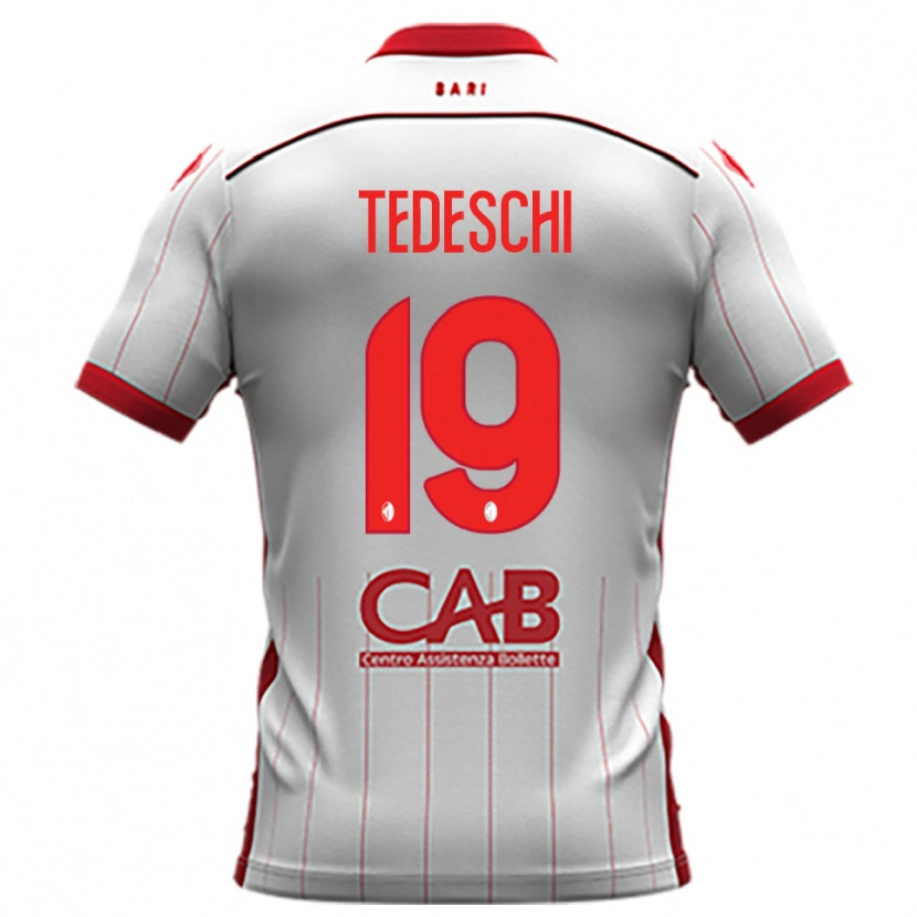 Danxen Dámské Francesco Tedeschi #19 Bíločervená Domů Hráčské Dresy 2025/26 Dres