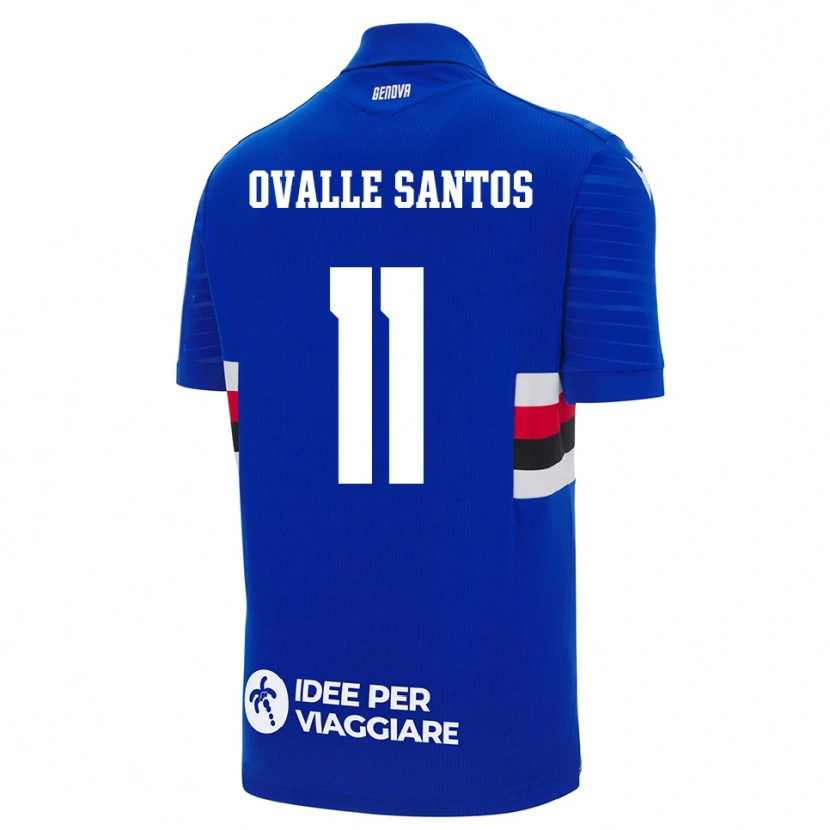 Danxen Dámské Alessandro Ovalle Santos #11 Modrobílá Domů Hráčské Dresy 2025/26 Dres