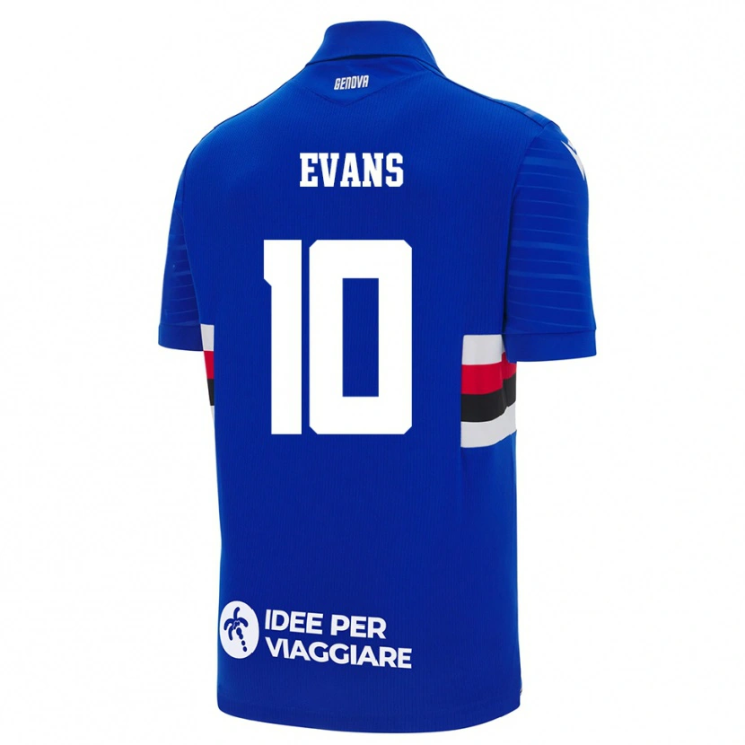 Danxen Dámské Maya Evans #10 Modrobílá Domů Hráčské Dresy 2025/26 Dres