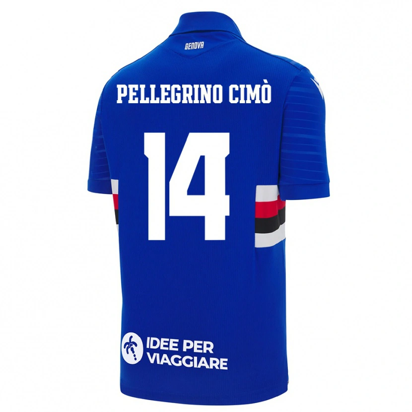 Danxen Dámské Giada Pellegrino Cimò #14 Modrobílá Domů Hráčské Dresy 2025/26 Dres