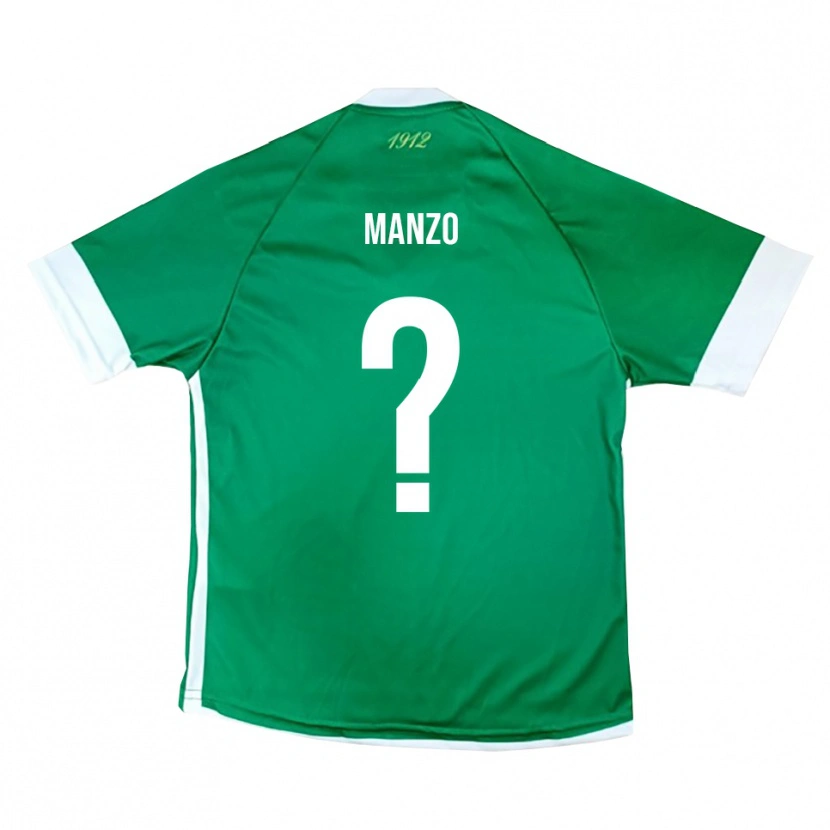 Danxen Dámské Antonio Manzo #0 Zeleno-Bílá Domů Hráčské Dresy 2025/26 Dres