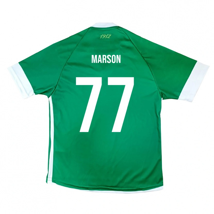 Danxen Dámské Leonardo Marson #77 Zeleno-Bílá Domů Hráčské Dresy 2025/26 Dres