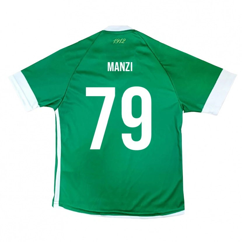 Danxen Dámské Claudio Manzi #79 Zeleno-Bílá Domů Hráčské Dresy 2025/26 Dres