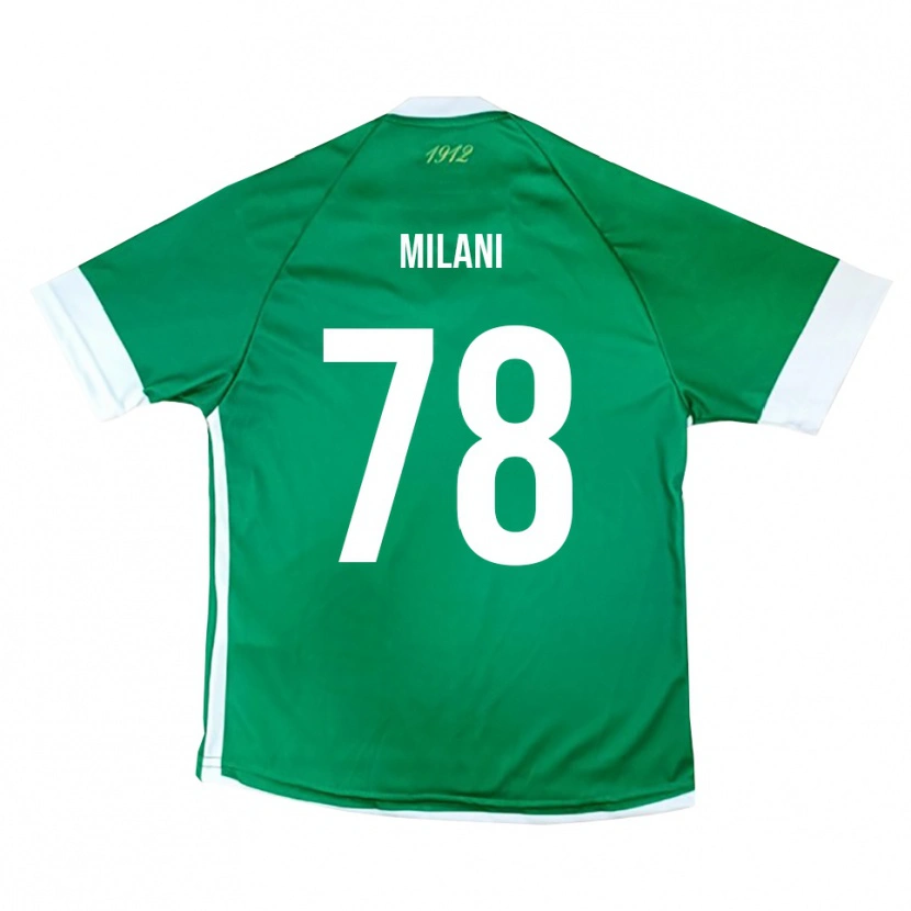 Danxen Dámské Alessandro Milani #78 Zeleno-Bílá Domů Hráčské Dresy 2025/26 Dres