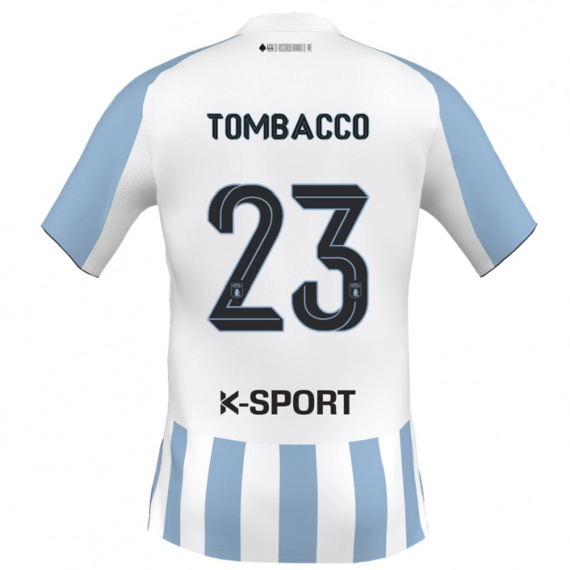 Danxen Dámské Federico Tombacco #23 Bílá Nebeská Modrá Domů Hráčské Dresy 2025/26 Dres