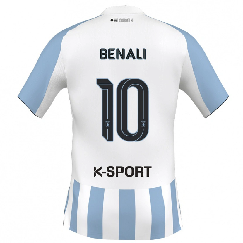Danxen Dámské Ahmad Benali #10 Bílá Nebeská Modrá Domů Hráčské Dresy 2025/26 Dres
