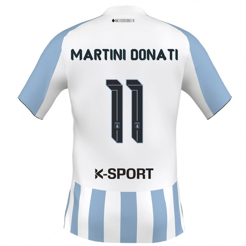 Danxen Dámské Cesare Martini Donati #11 Bílá Nebeská Modrá Domů Hráčské Dresy 2025/26 Dres