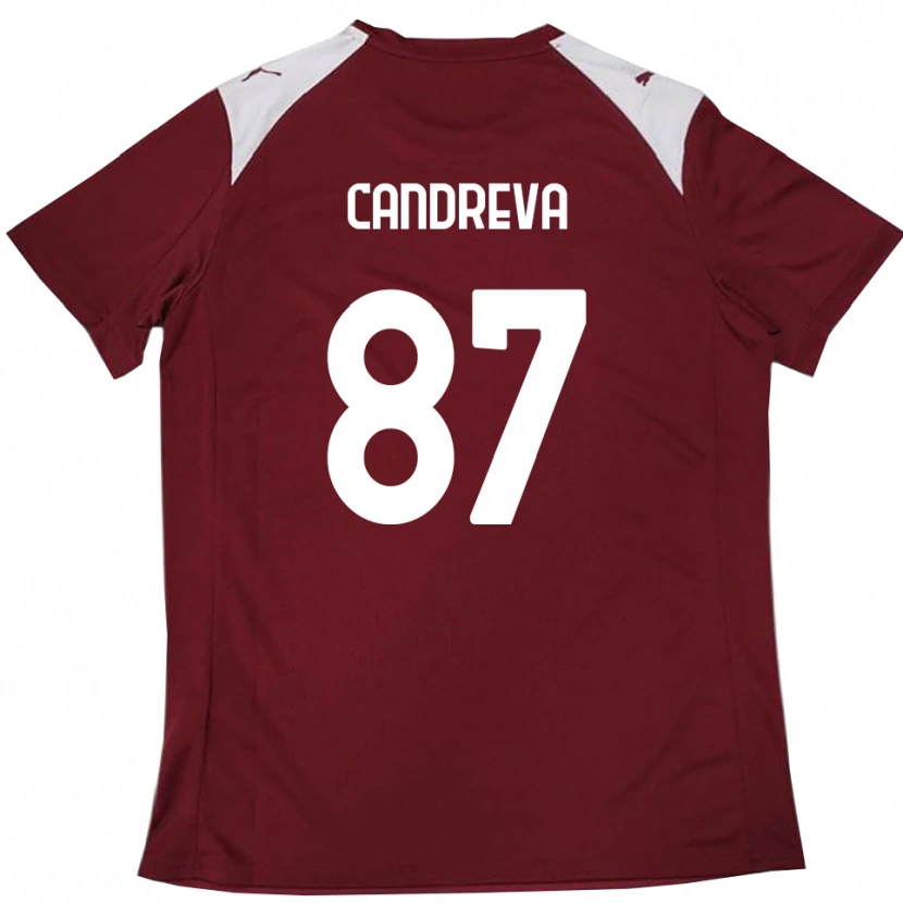 Danxen Dámské Antonio Candreva #87 Vínová Bílá Domů Hráčské Dresy 2025/26 Dres