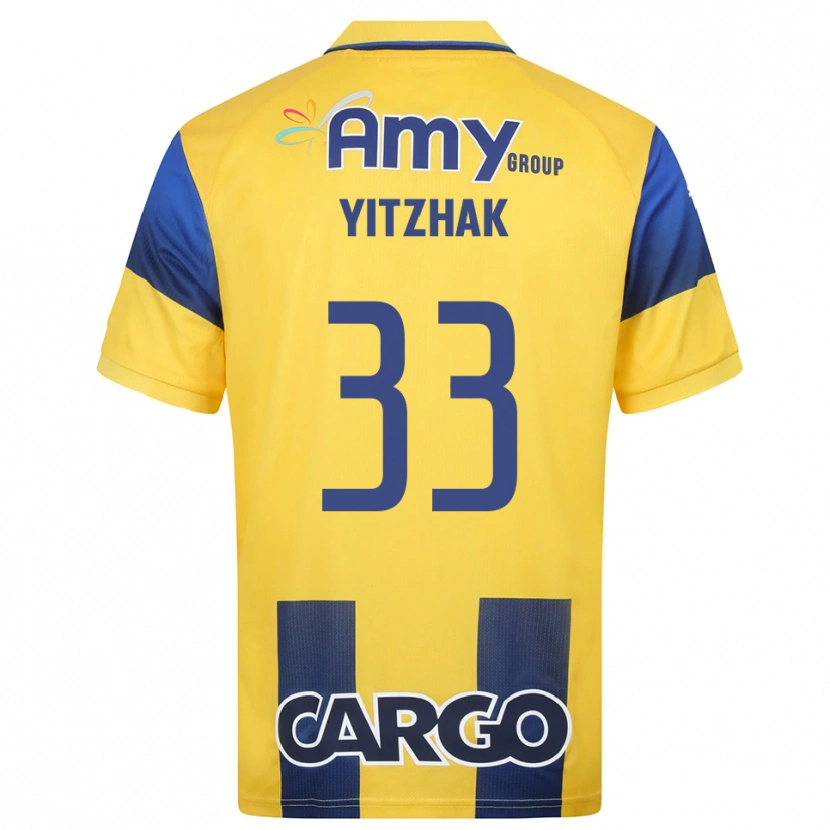 Danxen Dámské Or Yitzhak #33 Žlutá Tmavě Modrá Domů Hráčské Dresy 2025/26 Dres