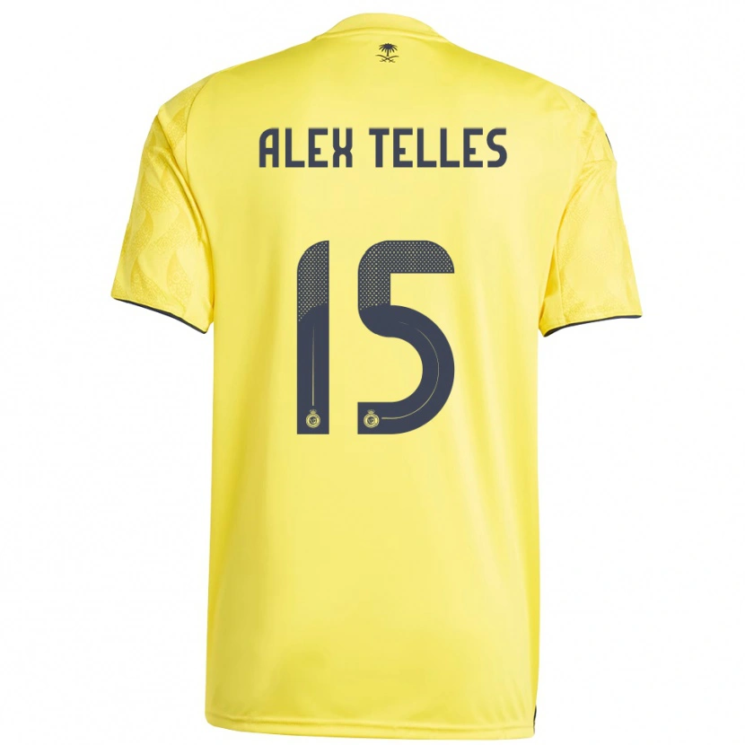 Danxen Dámské Alex Telles #15 Žlutočerná Domů Hráčské Dresy 2025/26 Dres