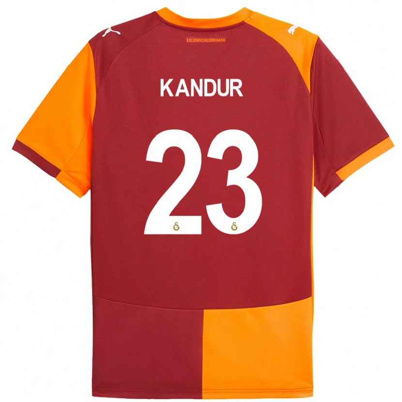 Danxen Dámské Müge Kandur #23 Červeno-Oranžová Domů Hráčské Dresy 2025/26 Dres
