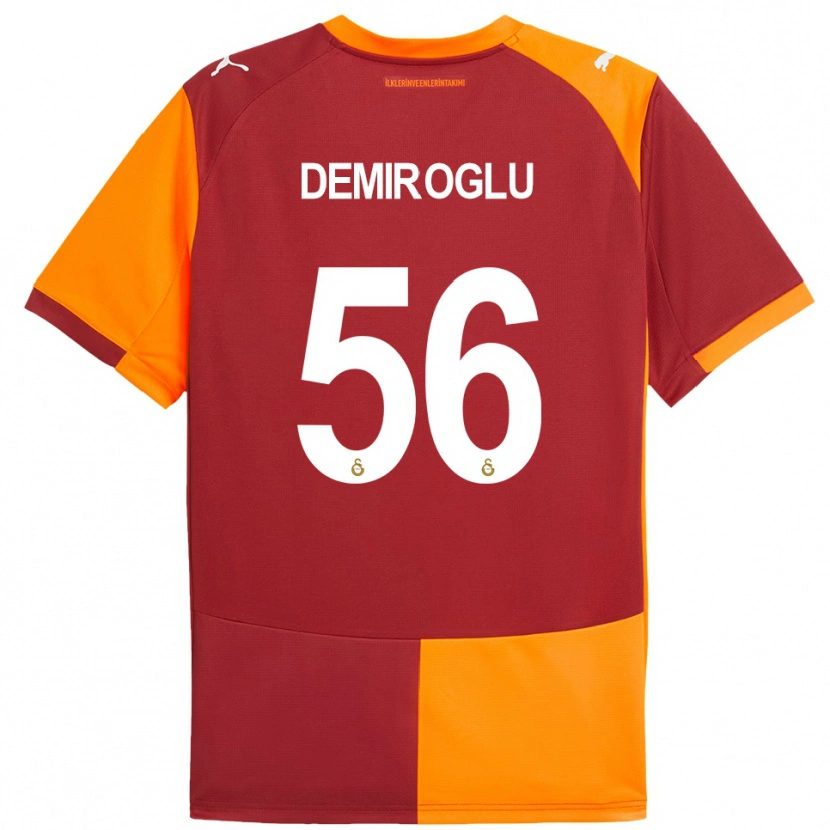 Danxen Dámské Baran Demiroğlu #56 Červeno-Oranžová Domů Hráčské Dresy 2025/26 Dres