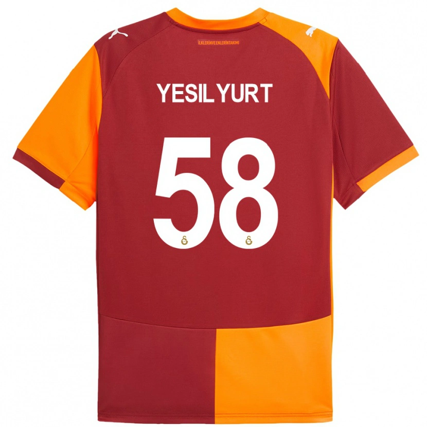 Danxen Dámské Ali Yeşilyurt #58 Červeno-Oranžová Domů Hráčské Dresy 2025/26 Dres