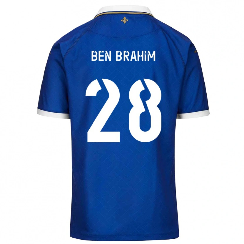 Danxen Dámské Samir Ben Brahim #28 Modrá Zlatá Domů Hráčské Dresy 2025/26 Dres
