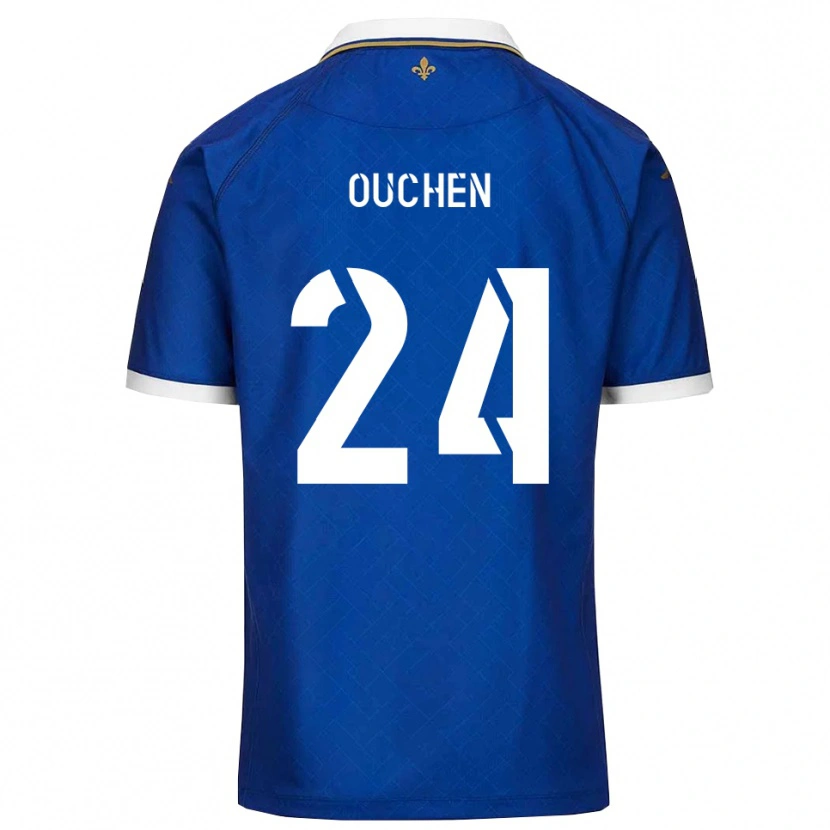 Danxen Dámské Ali Ouchen #24 Modrá Zlatá Domů Hráčské Dresy 2025/26 Dres