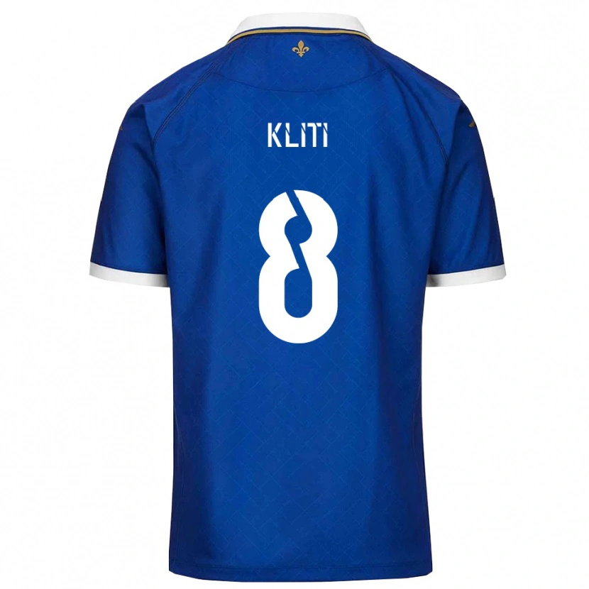 Danxen Dámské Ayoub Kliti #8 Modrá Zlatá Domů Hráčské Dresy 2025/26 Dres