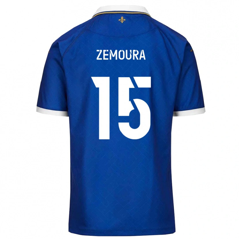Danxen Dámské Yohan Zemoura #15 Modrá Zlatá Domů Hráčské Dresy 2025/26 Dres