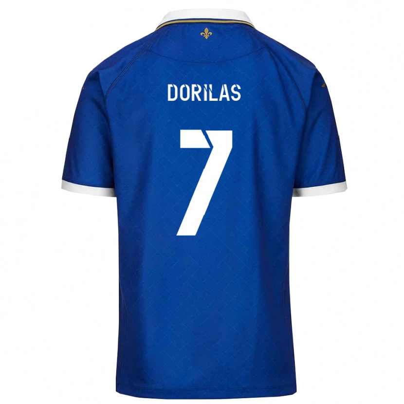 Danxen Dámské Johan Dorilas #7 Modrá Zlatá Domů Hráčské Dresy 2025/26 Dres
