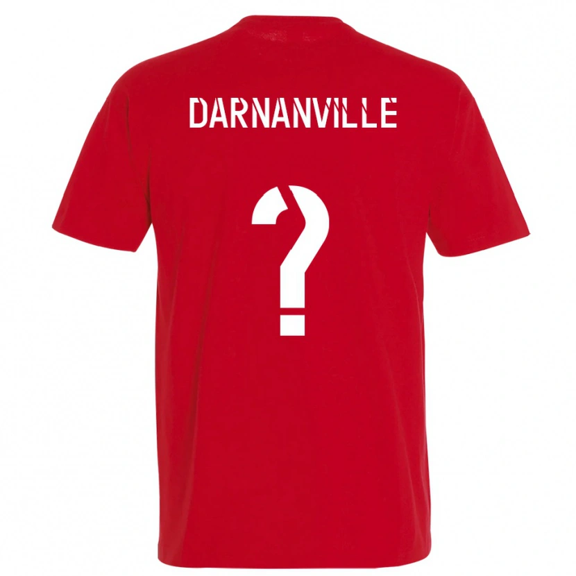 Danxen Dámské Clément Darnanville #0 Červená Žlutá Domů Hráčské Dresy 2025/26 Dres