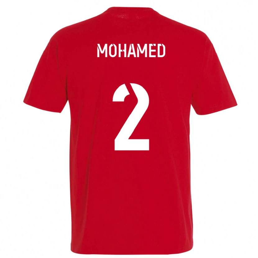 Danxen Dámské Yanis Mohamed #2 Červená Žlutá Domů Hráčské Dresy 2025/26 Dres