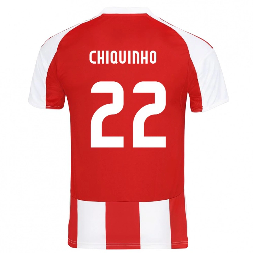 Danxen Dámské Chiquinho #22 Červenobílá Domů Hráčské Dresy 2025/26 Dres