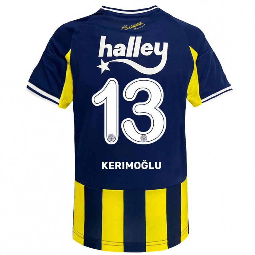Danxen Dámské Zeynep Kerimoğlu #13 Žlutá Tmavě Modrá Bílá Domů Hráčské Dresy 2025/26 Dres