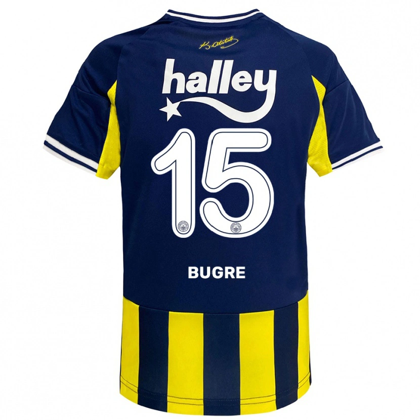 Danxen Dámské Azumah Bugre #15 Žlutá Tmavě Modrá Bílá Domů Hráčské Dresy 2025/26 Dres