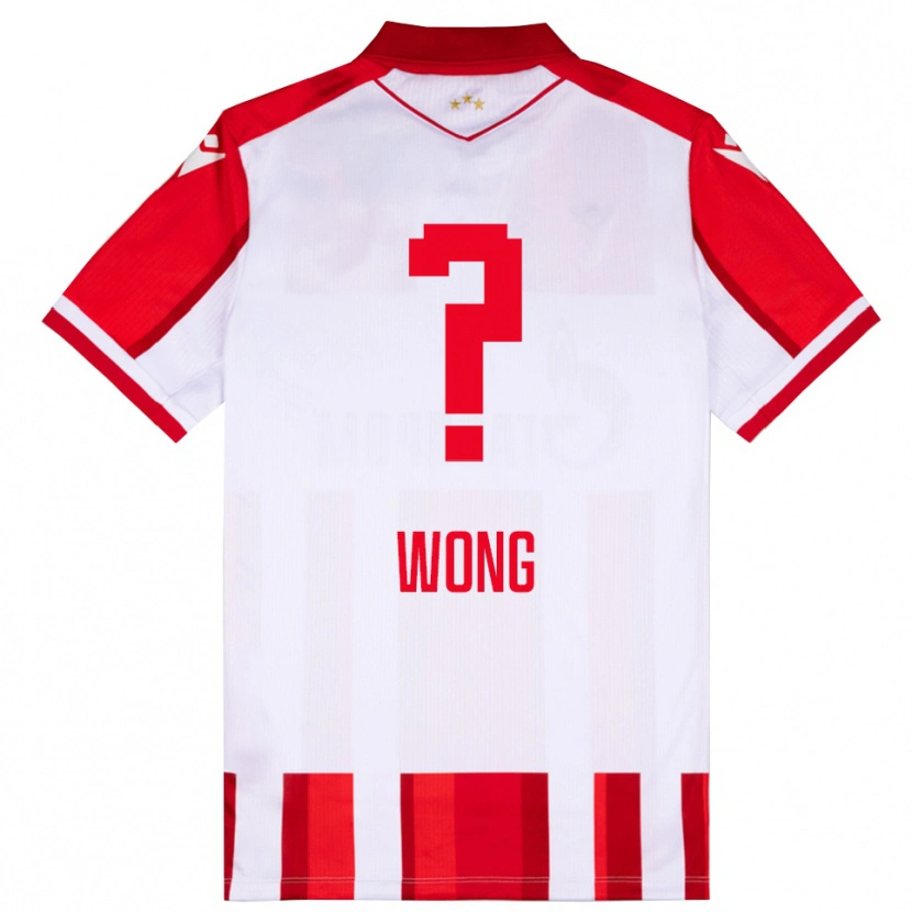 Danxen Dámské Luka Wong #0 Červenobílá Domů Hráčské Dresy 2025/26 Dres