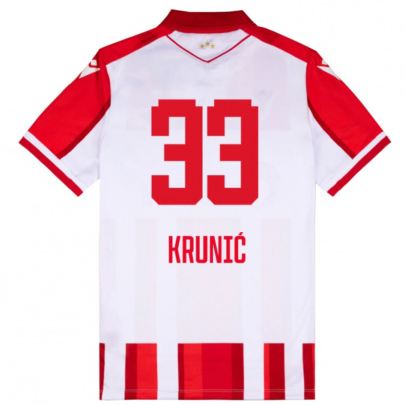 Danxen Dámské Rade Krunic #33 Červenobílá Domů Hráčské Dresy 2025/26 Dres