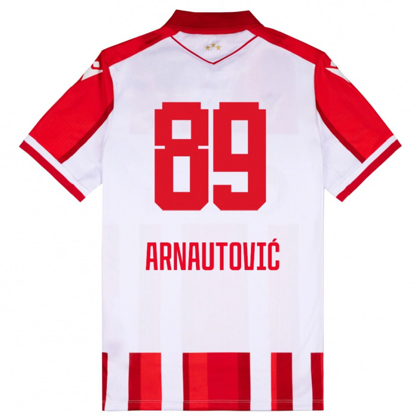 Danxen Dámské Marko Arnautovic #89 Červenobílá Domů Hráčské Dresy 2025/26 Dres