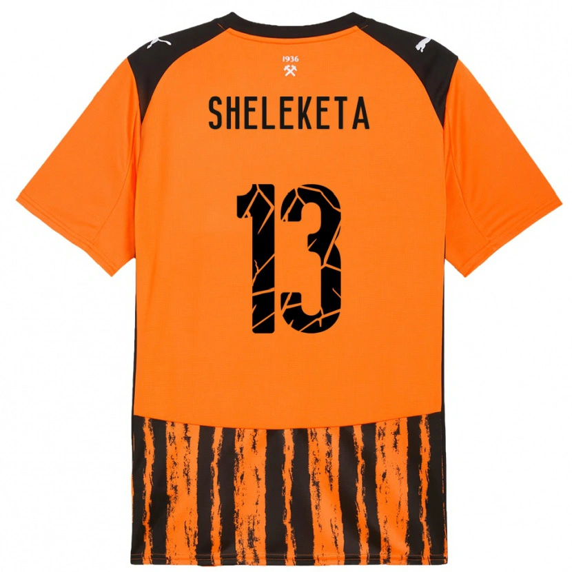 Danxen Dámské Mykyta Sheleketa #13 Oranžová Černá Domů Hráčské Dresy 2025/26 Dres