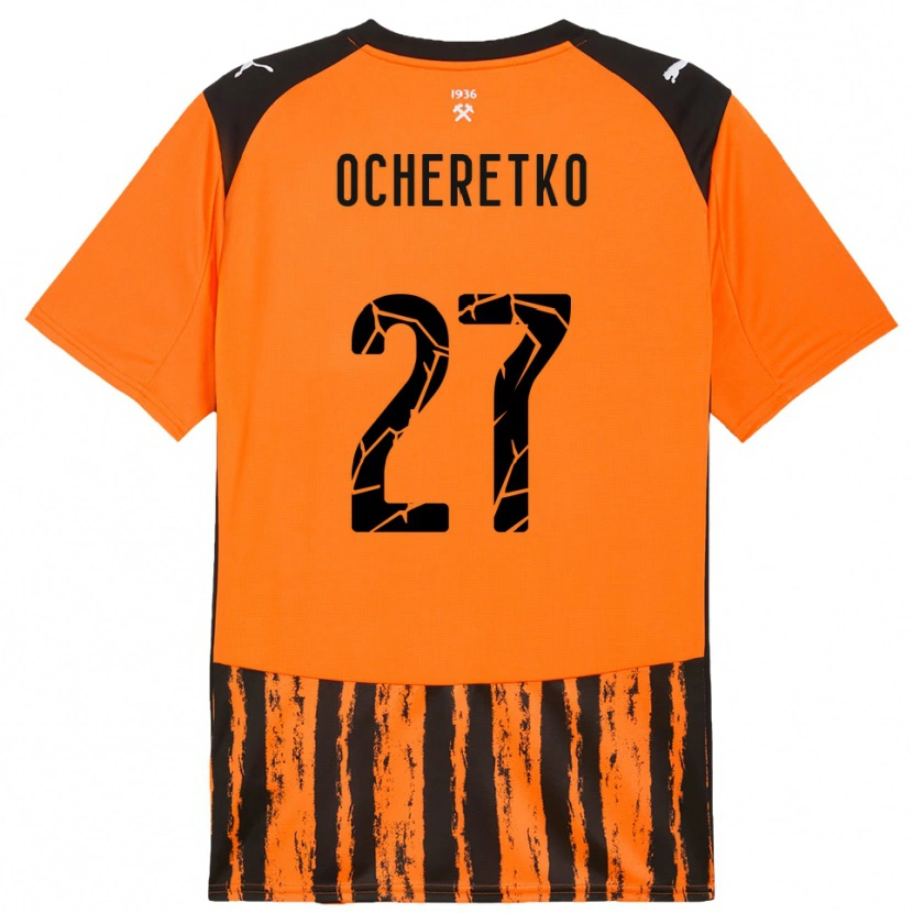 Danxen Dámské Oleg Ocheretko #27 Oranžová Černá Domů Hráčské Dresy 2025/26 Dres