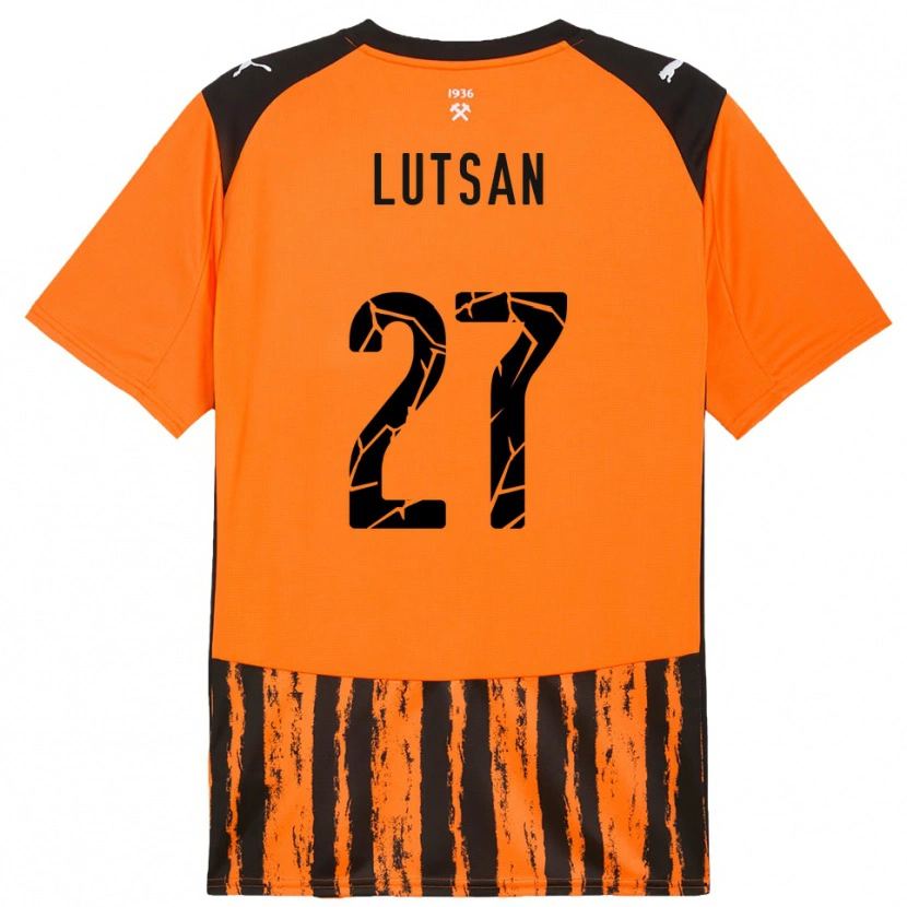 Danxen Dámské Sofiia Lutsan #27 Oranžová Černá Domů Hráčské Dresy 2025/26 Dres