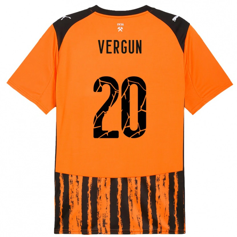Danxen Dámské Ivan Vergun #20 Oranžová Černá Domů Hráčské Dresy 2025/26 Dres